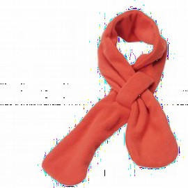 fleece sjaal rood 