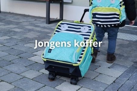 single Halve cirkel drie Jongens Koffers | Jongens trolleys koop je online bij StoereKindjes